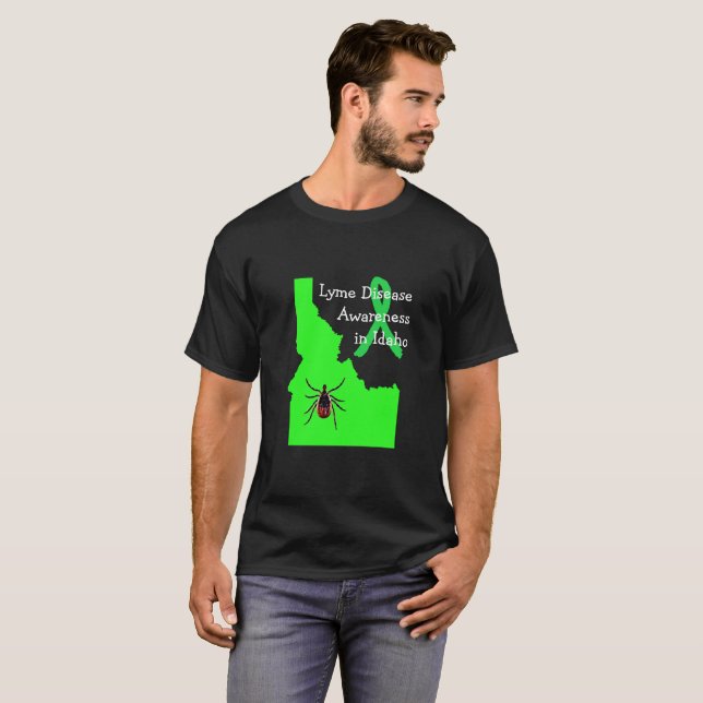Camiseta de Garrapata de Idaho de Concienciación s (Anverso completo)