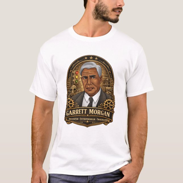 Camiseta de Garrett Morgan Inventor (Anverso)
