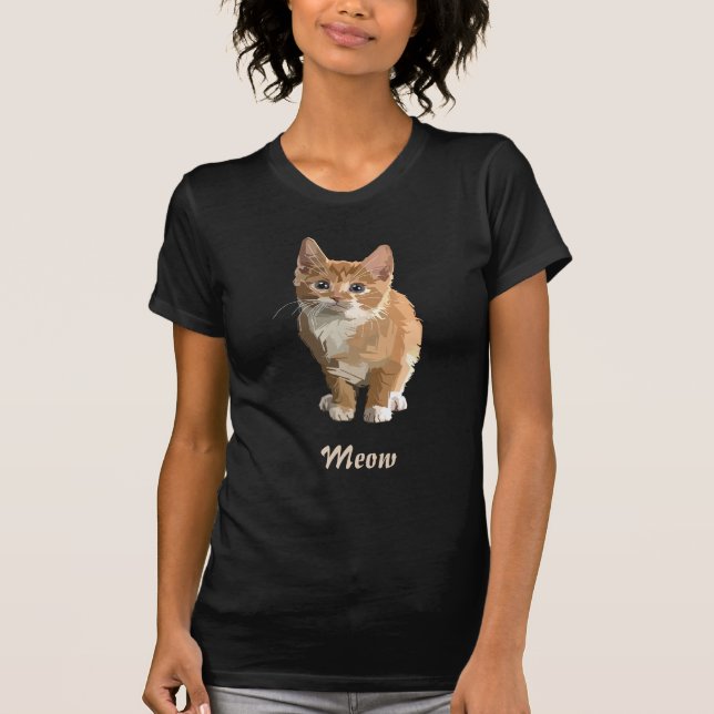 Camiseta de gatito de Meow (Anverso)