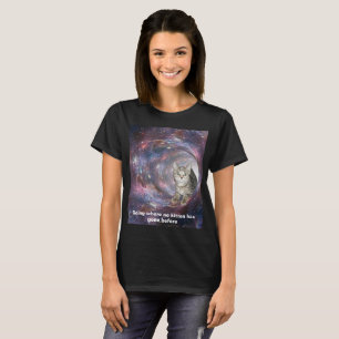 Camiseta de Gatito Espacial Worm Hole