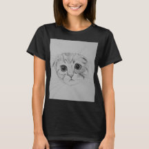 Camiseta de gatito Scottish Fold