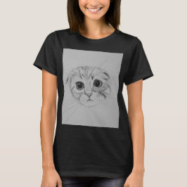 Camiseta de gatito Scottish Fold