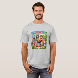 Camiseta de gatitos feliz Día del Trabajo