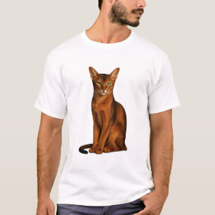 Camiseta de gato abisinio vintage Amante de masc