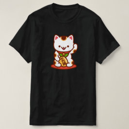 Camiseta de gato afortunada MANEKI-NEKO - Blanco