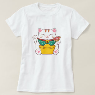 Camiseta De Gato Afortunado