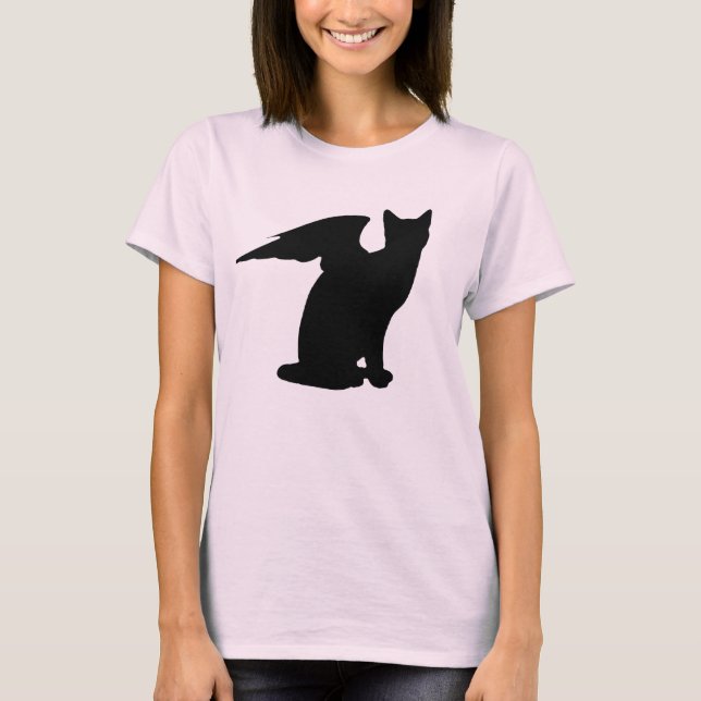 Camiseta de gato alado (Anverso)