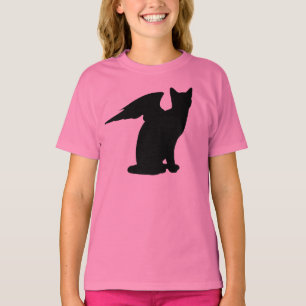 Camiseta de gato alado