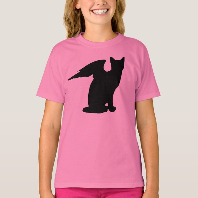 Camiseta de gato alado (Anverso)