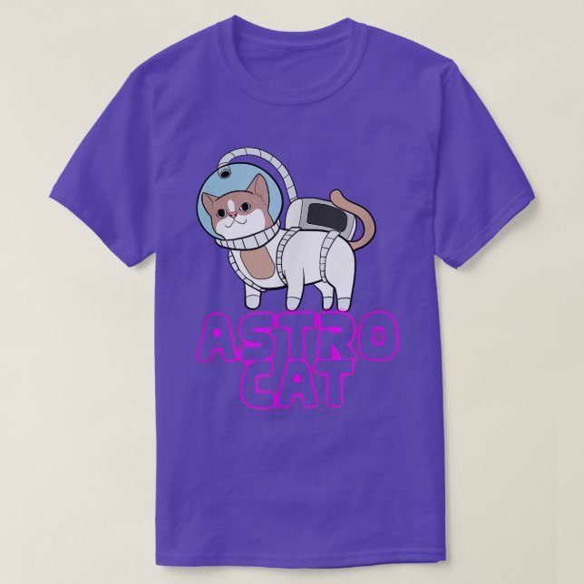 Camiseta de gato astronauta (Diseño del anverso)
