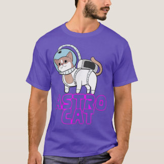 Camiseta de gato astronauta