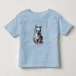 Camiseta de gato bebé animal lindo gruñón