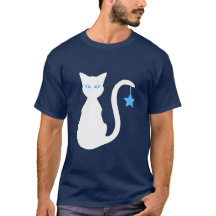 Camiseta de gato blanco
