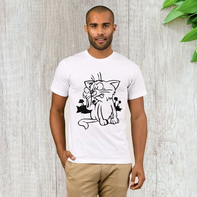 Camiseta De Gato Blanco Y Negro (Subido por el creador)