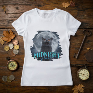 Camiseta de gato British Shorthair aullando a la l