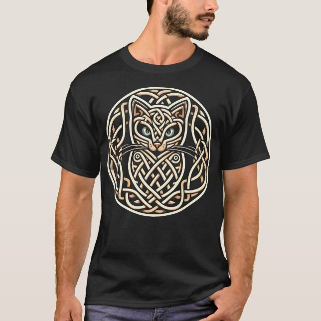 Camiseta De Gato Celtic Knot (Anverso)