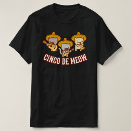 Camiseta De Gato Cinco De Meow