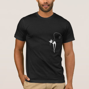 Camiseta de gato con estilo blanco