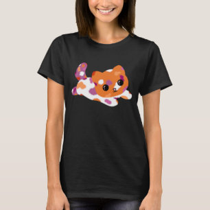 Camiseta de gato con orgullo lésbico