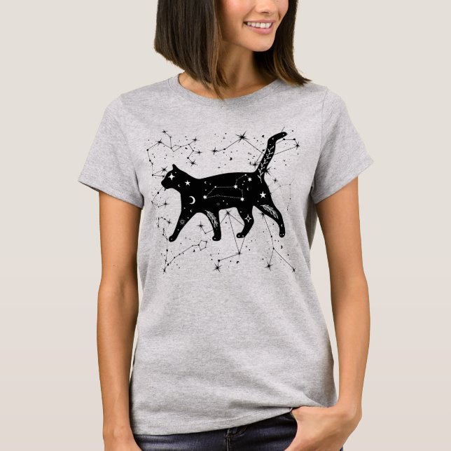 camiseta de gato constelación (Anverso)