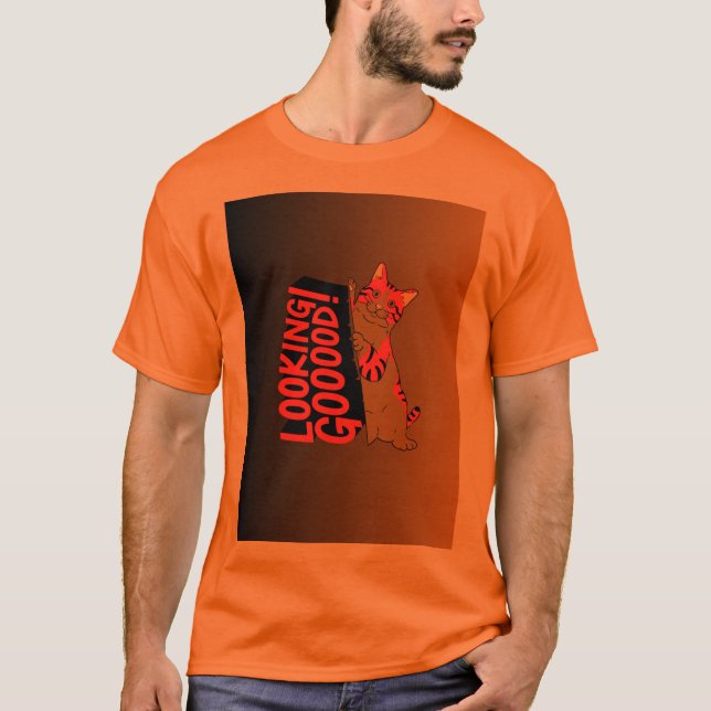 Camiseta de gato de buen aspecto (Anverso)