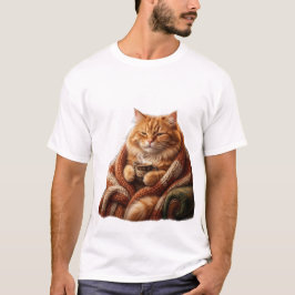 Camiseta de Gato de Café Acogedor