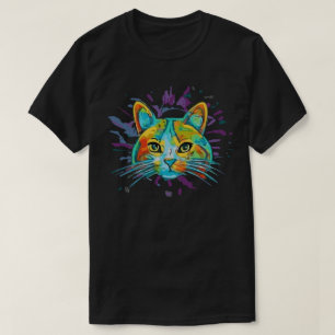 Camiseta de gato de carnaval