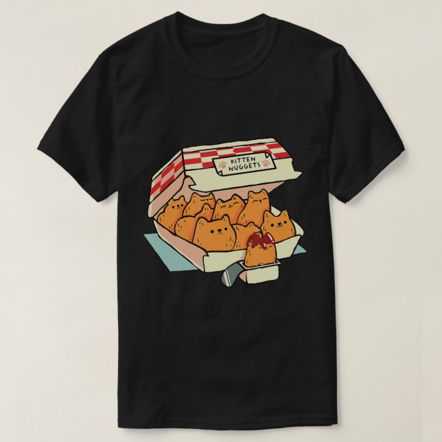 Camiseta de gato de comida rápida para nutrientes  (Diseño del anverso)