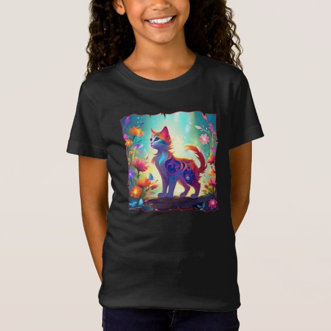 Camiseta de gato de fantasía caprichosa (Anverso)