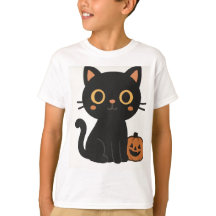 Camiseta de gato de Halloween