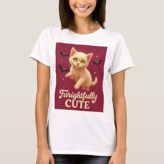 Camiseta de gato de Halloween terriblemente linda
