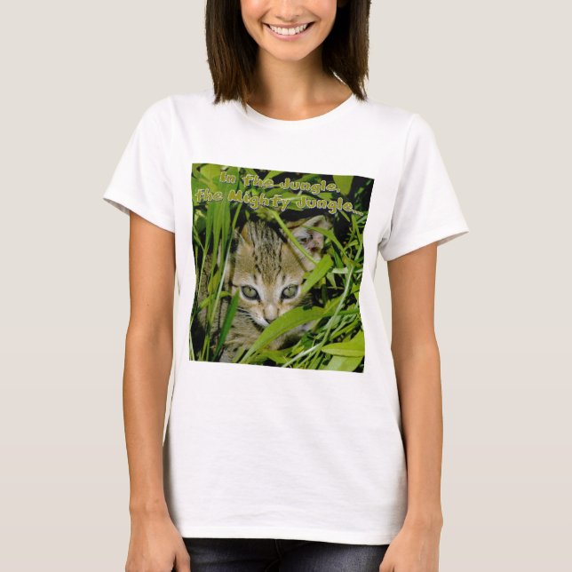 Camiseta de gato de la jungla (Anverso)