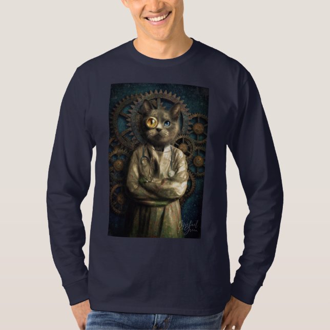 Camiseta de gato de laboratorio (Anverso)