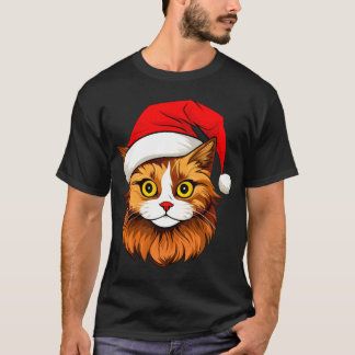 Camiseta de gato de Navidad