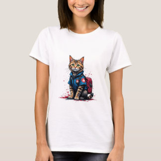 Camiseta de gato de rescate - Gato médico heróico