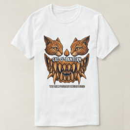 Camiseta de gato de terror Cat-O'-Lantern | Calaba