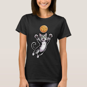 Camiseta de gato de voleibol Spike