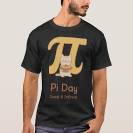 Camiseta de gato del Día de Pi linda