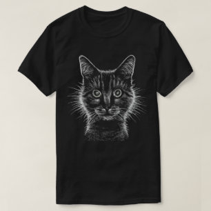 Camiseta de gato difusa