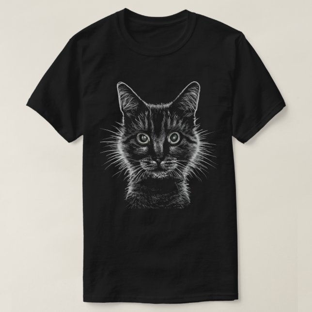 Camiseta de gato difusa (Diseño del anverso)