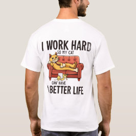 Camiseta de gato divertida