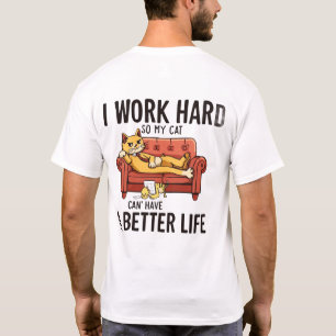 Camiseta de gato divertida