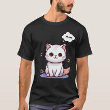 Camiseta de gato divertida, camisa de gato, camise