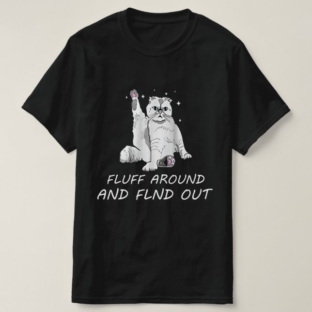 Camiseta de gato divertida y descubre a las mujere (Diseño del anverso)