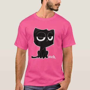 Camiseta de Gato Divertido Meh - Camiseta de Gato 