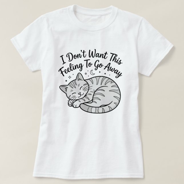  Camiseta de Gato Dormilón | Este Sentimiento Rega (Diseño del anverso)