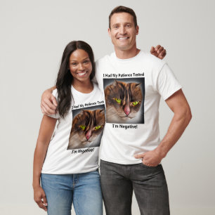 Camiseta de gato enojada