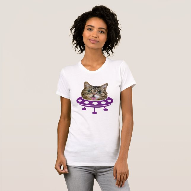 Camiseta de gato espacial (Anverso completo)