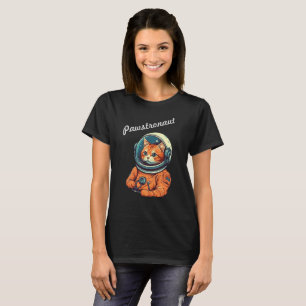 Camiseta de gato espacial