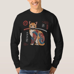 Camiseta de gato estilizada con Naranja tabby con 